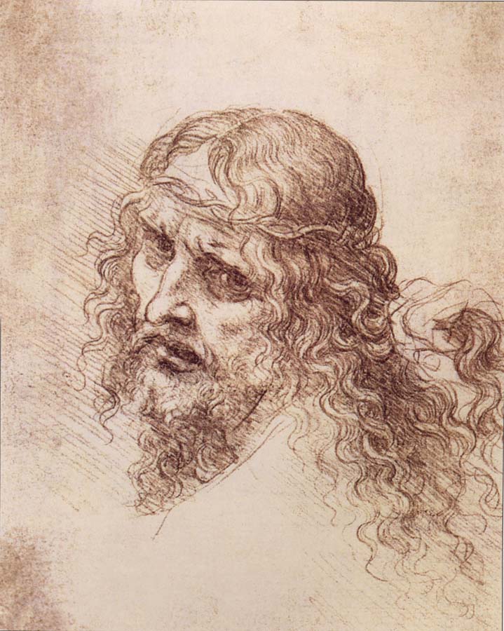 LEONARDO da Vinci Head and shoulders Christs